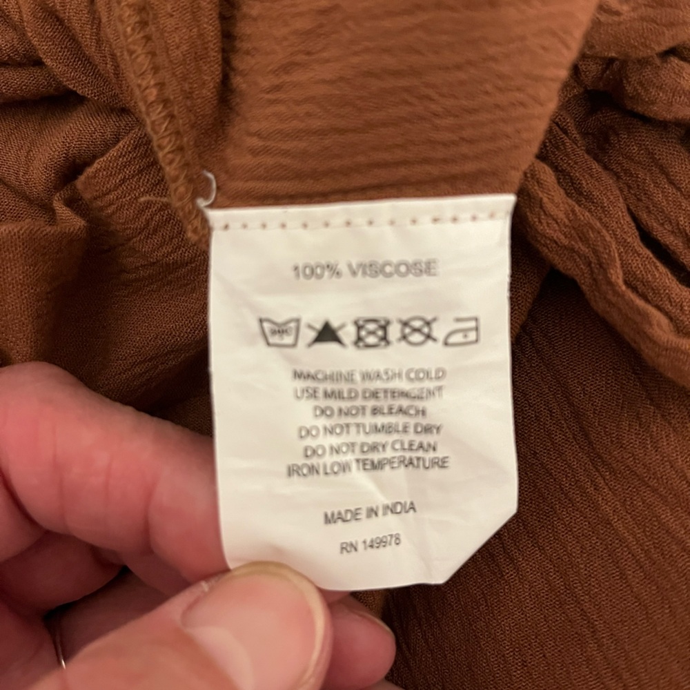 Brown Wide Leg Pants - Picture 4 of 4